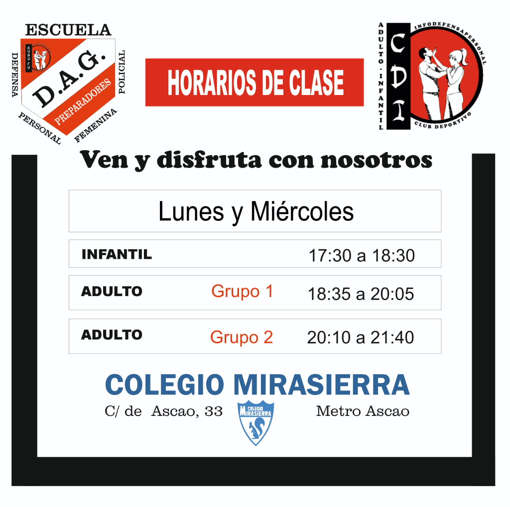 Horarios y localizacion 2021